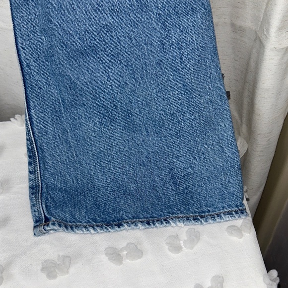 American Eagle Outfitters Blue Distressed Flare Jeans - Picture 6 of 7